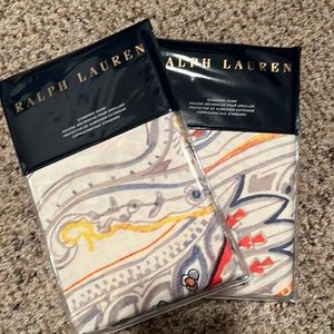 Set of 2 Ralph Lauren Travis Paisley standard shams